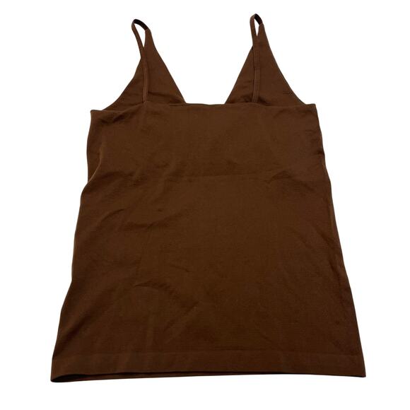 M176 INTIMATELY Free People Women's V-Neck Tank Top Brown XS/Small - Picture 2 of 5